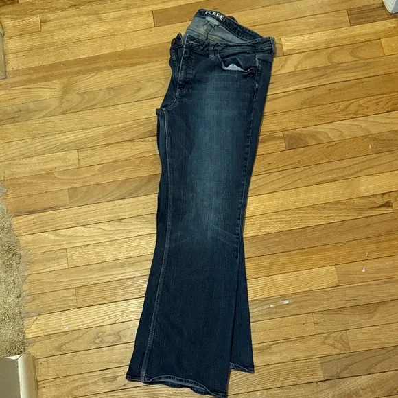 New York & Company Dark Wash Flare Jeans - Picture 9 of 10